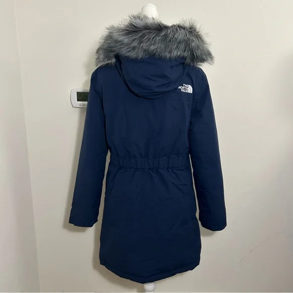 The North Face Women's Plus Arctic Parka Down Coat Summit Navy Sz
